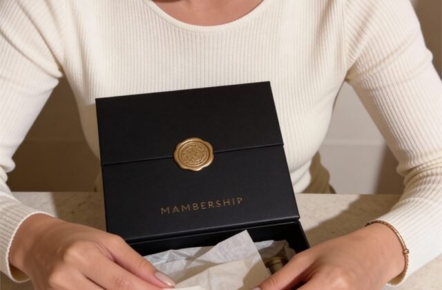 Susie opening a luxury beauty box for gifting.